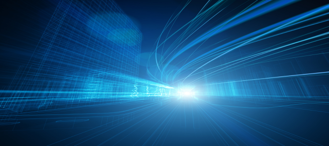 Representação digital de rede de internet mostrando fluxo de dados e infraestrutura de conexão utilizada para endereços IP fixo ou dinâmico.