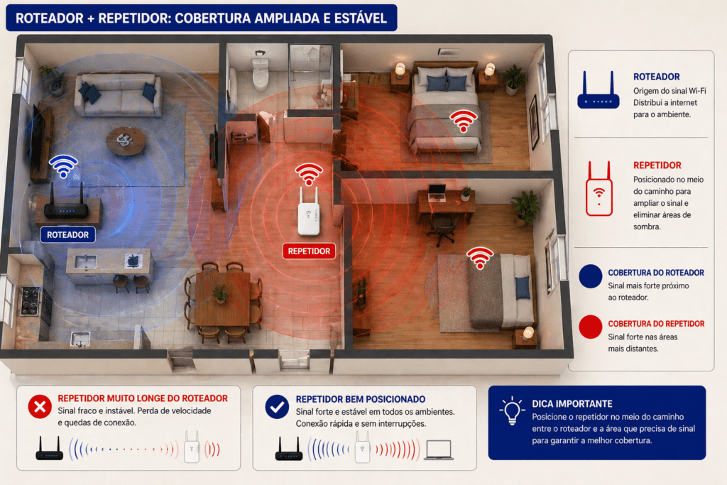 Explicação repetidor