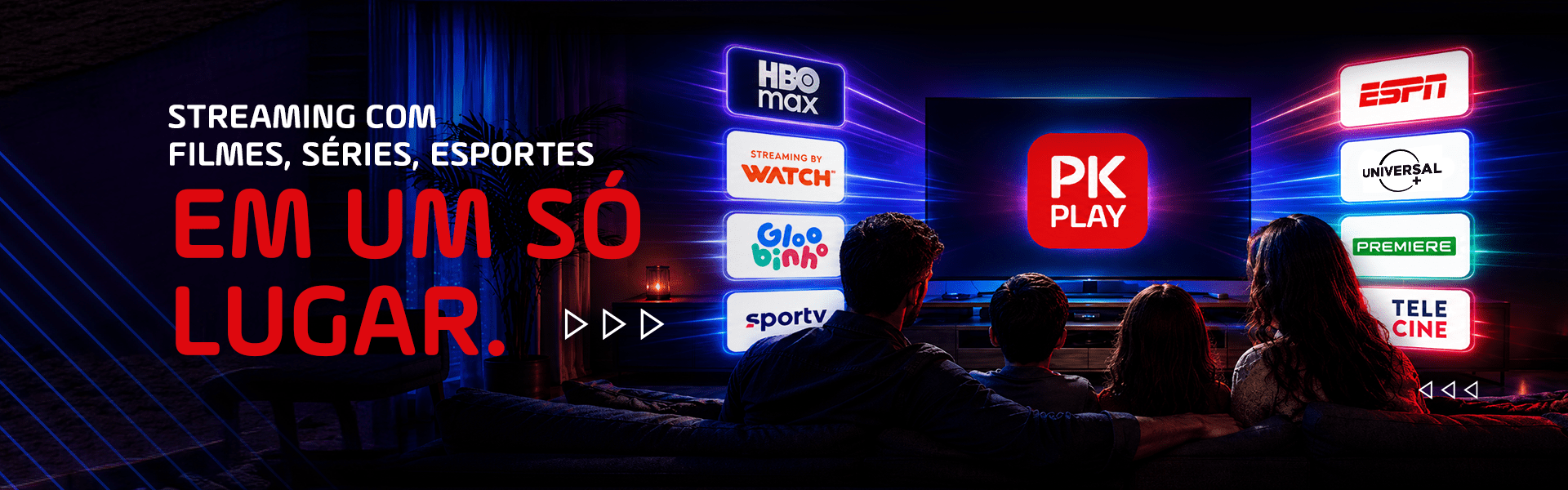 PK Play: streaming com filmes, séries e esportes em um só lugar